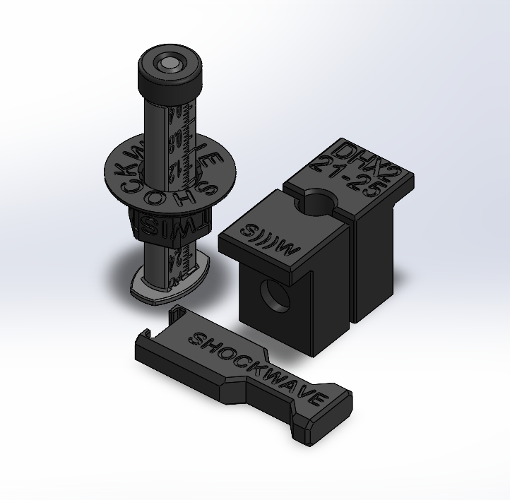 Shockwave Parts DIY Rebuild kits and tools are 3D printed parts made in Canada. Cheap quality tools tested in Quebec for mountain bike suspension.