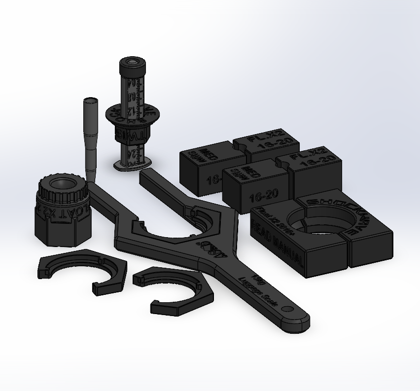 Shockwave Parts DIY Rebuild kits are 3D printed parts made in Canada. Cheap quality tools tested in Quebec for mountain bike suspension.