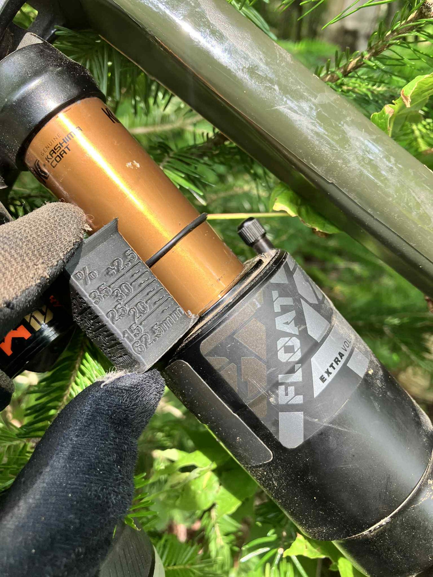 Measuring the sag on a fox FLoat X2 2021 with shockwave tools
