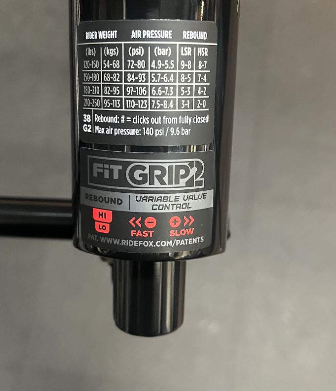 Fox GRIP2 VVC 200h Kit – Damper + Air Shaft (2021–2024)