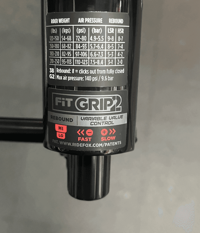 Fox GRIP2 VVC 200h Kit – Damper + Air Shaft (2021–2024) - Shockwave Parts