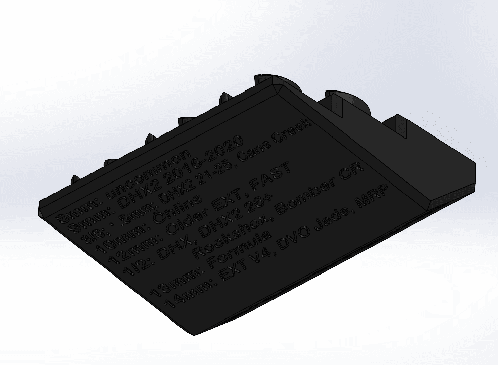 SAG Clips for Coil Shock Setup - Shockwave Parts