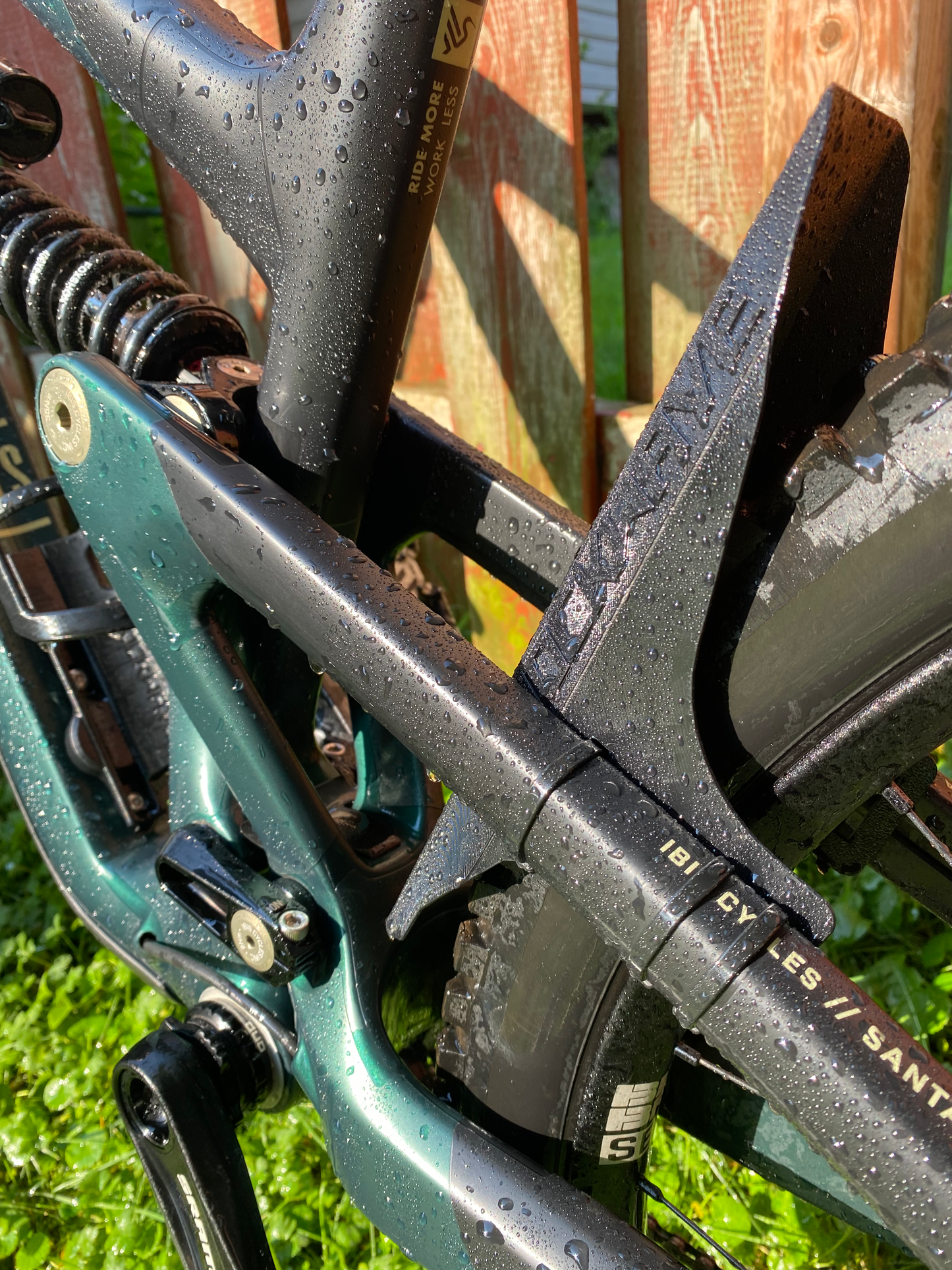 Custom MTB Mud Guard with Name & Flag