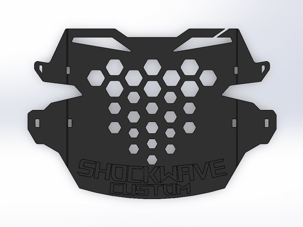 MTB Number Plate - Shockwave Parts