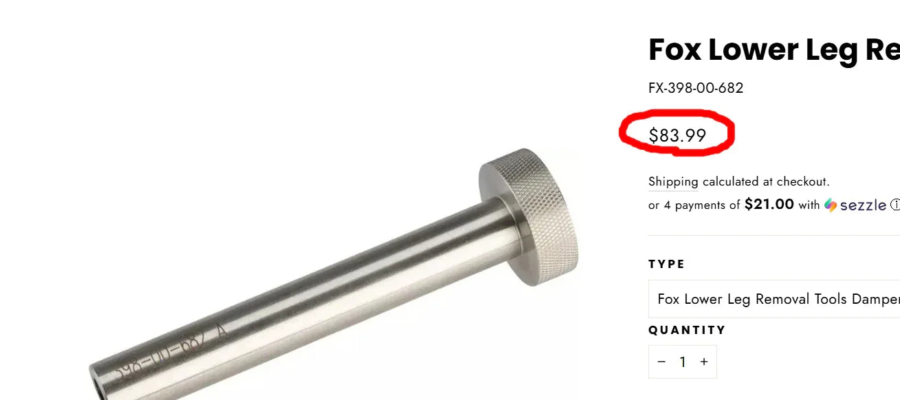 Digital STL | Lower Leg Removal Tools for Fox - Shockwave Parts