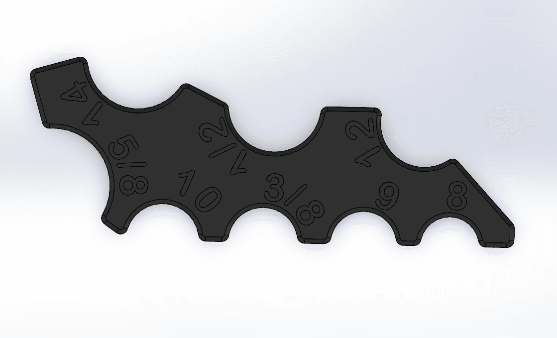 Universal Shaft Diameter Gauge - Shockwave Parts