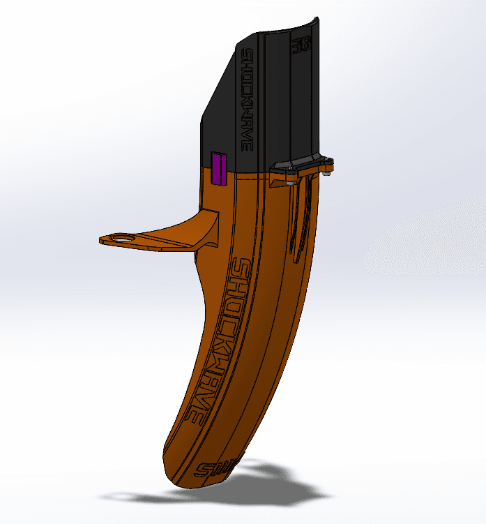 Digital STL | Made for Fox🦊 36/38 Fender XL [Shockwave design] - Shockwave Parts