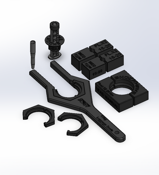 Shockwave Parts DIY Rebuild kits are 3D printed parts made in Canada. Cheap quality tools tested in Quebec for mountain bike suspension.