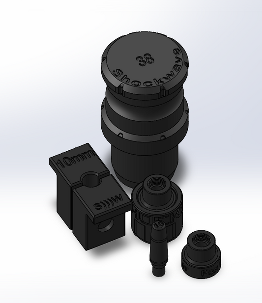 Shaft driver Shaft Clamp dust wiper press and bullet tool by shockwave